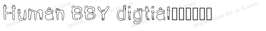 Human BBY digtial字体转换